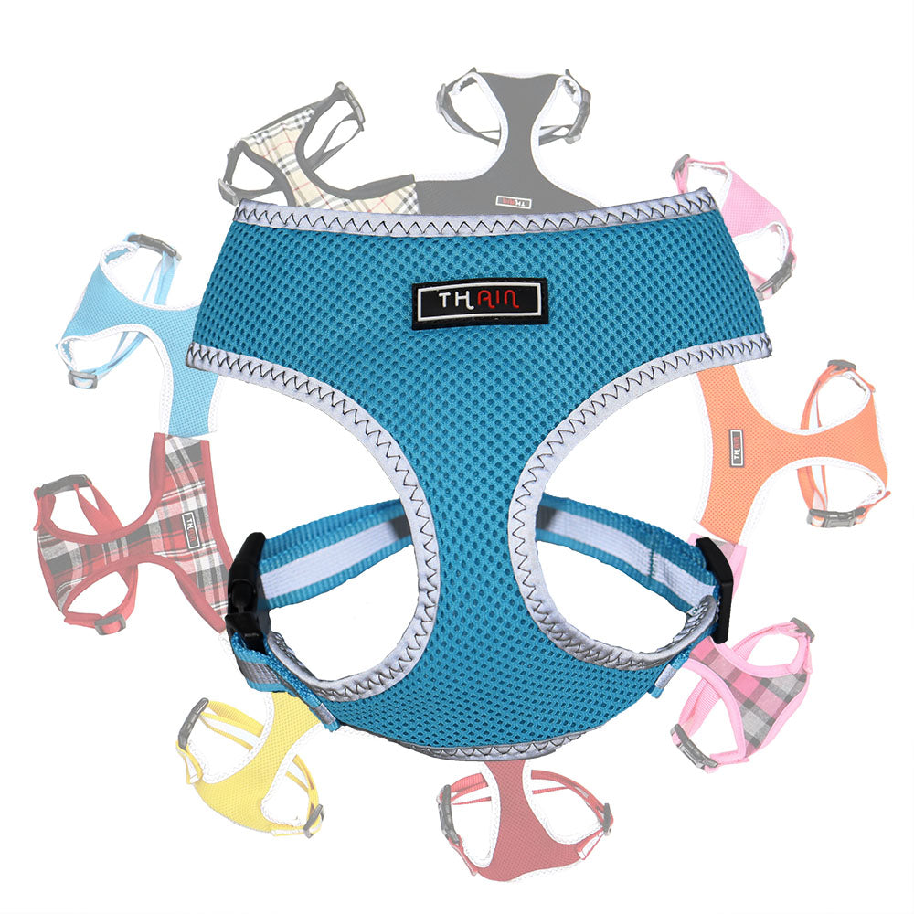  YIMEIS Dog Harness and Leash Set, No Pull Soft Mesh Pet  Harness, Reflective Adjustable Puppy Vest for Small Medium Large Dogs, Cats  (Tiffany Blue, Small (Pack of 1) : Pet Supplies